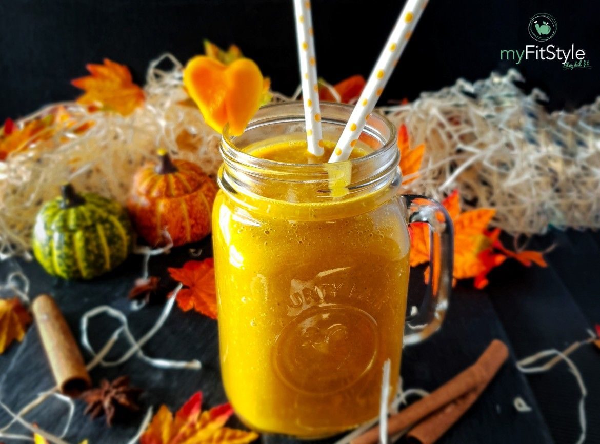 Gesunder Kürbis Smoothie - Einfaches Rezept - myfitstyle.de